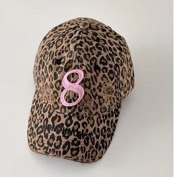 大金定制春季百搭个性豹纹鸭舌帽