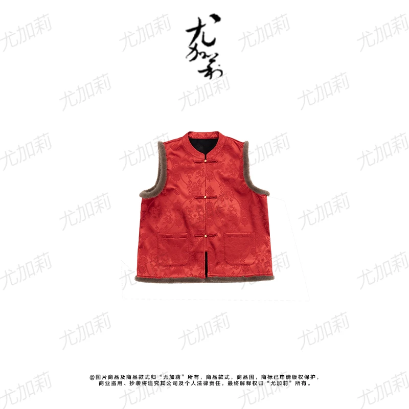 加莉新中式【喜洋洋】过大年红马甲 分码