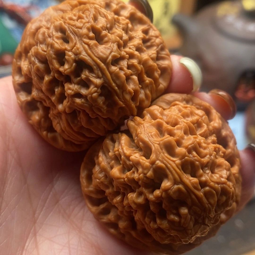 把件文玩核桃42尺寸全品南江石