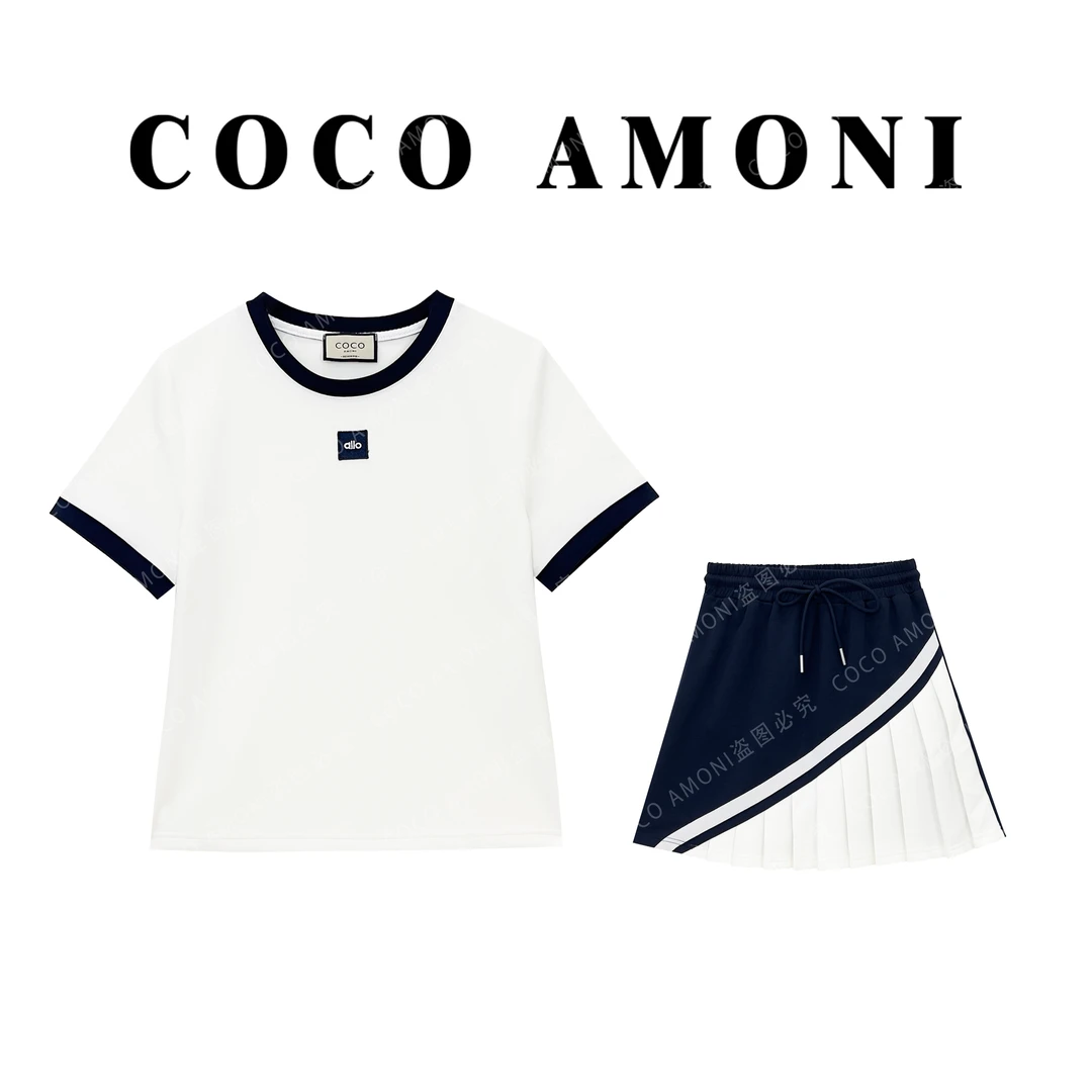 设计高级感女装拼接重工刺绣显瘦夏日宽松时尚气质套装ZC871