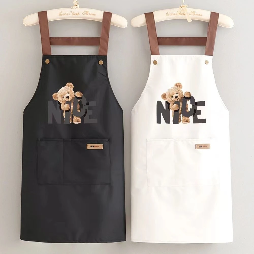 免洗围裙防水防油2025款家用男女时尚厨房做饭工作服围腰耐脏罩衣