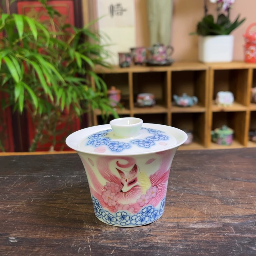 霁***风柴烧手工手绘陶瓷