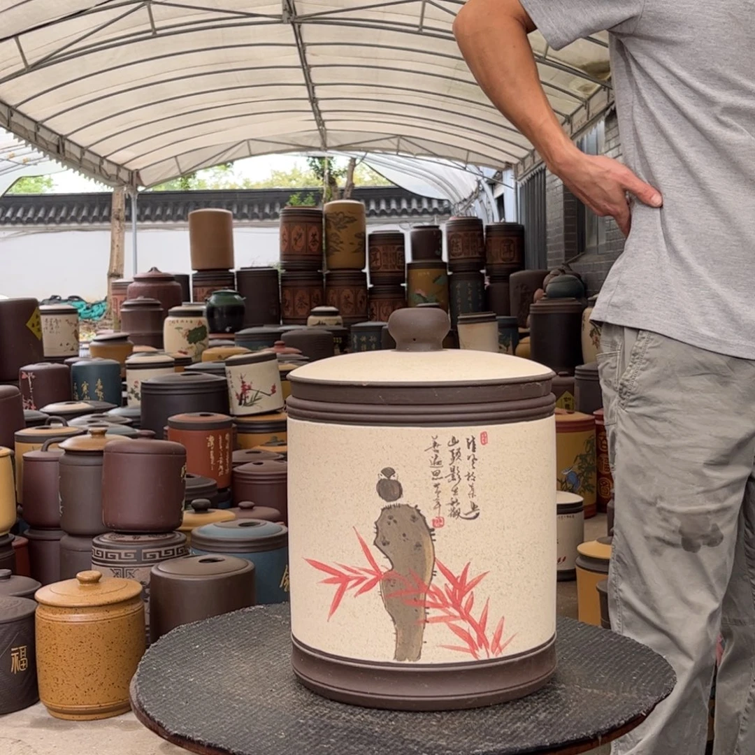 紫砂茶叶罐8 饼茶叶罐