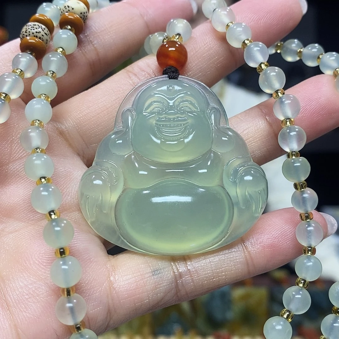 未镶嵌岫玉挂件吊坠项链