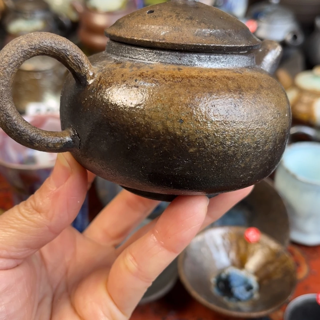 柴烧茶器主人杯杯柴烧