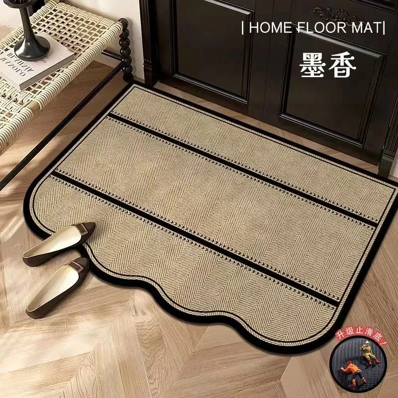 2025硅藻泥入户门垫吸水防滑可裁剪免洗进门地垫厕所浴室门口垫子