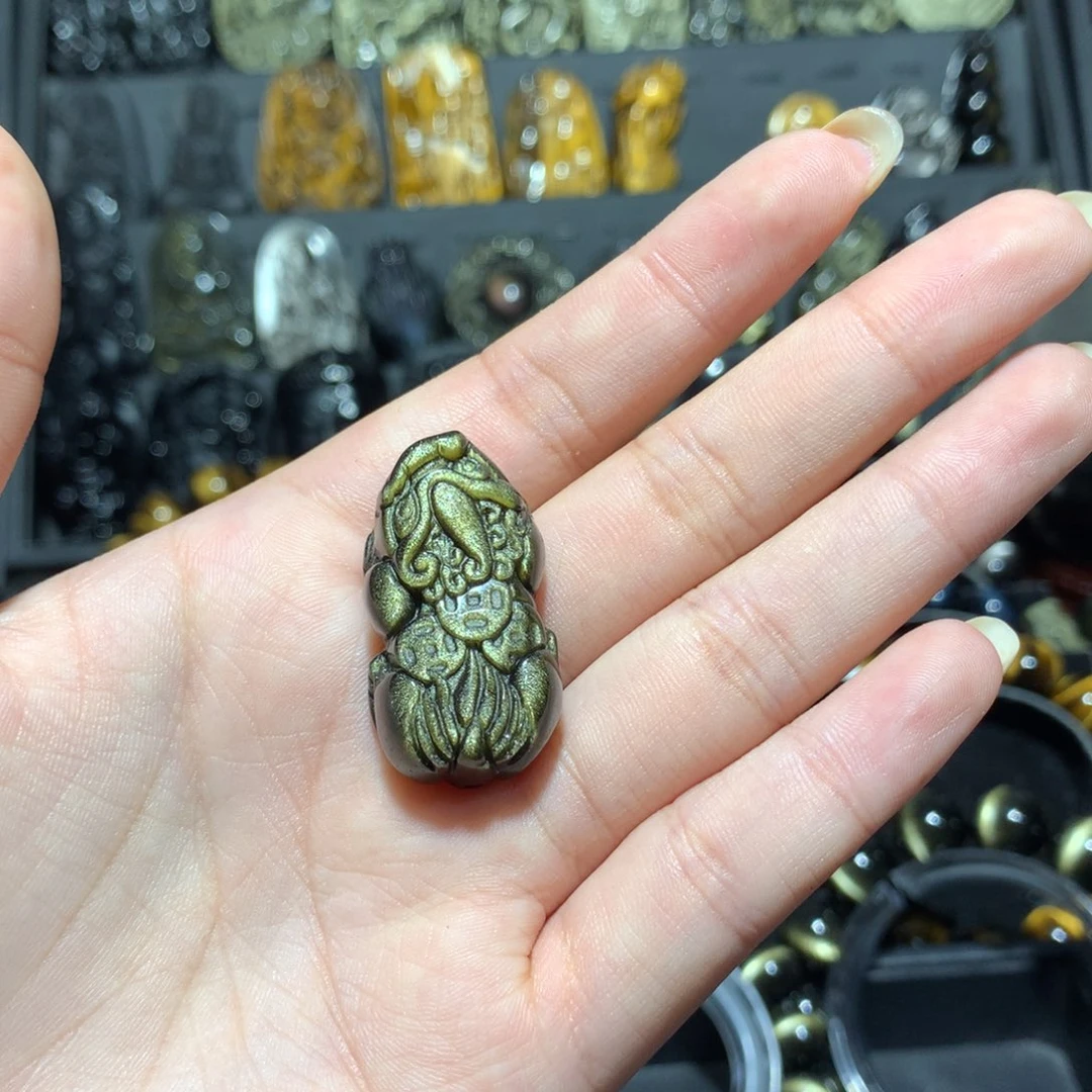 未镶嵌黑曜岩手串L****?