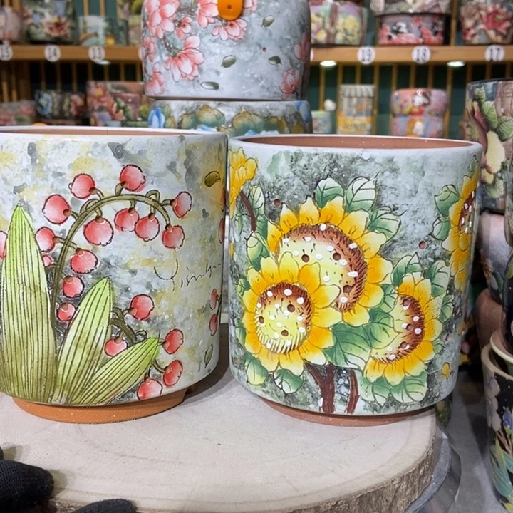 红陶景德镇艺术手绘作品