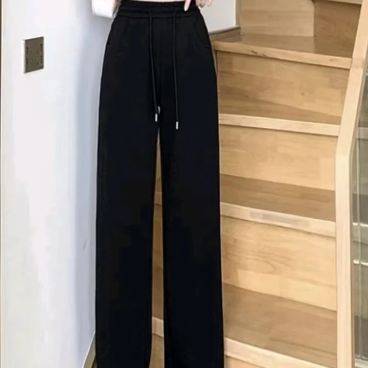 【名角服饰】【5628款直筒裤】时尚百搭夏季显瘦宽松拖地裤