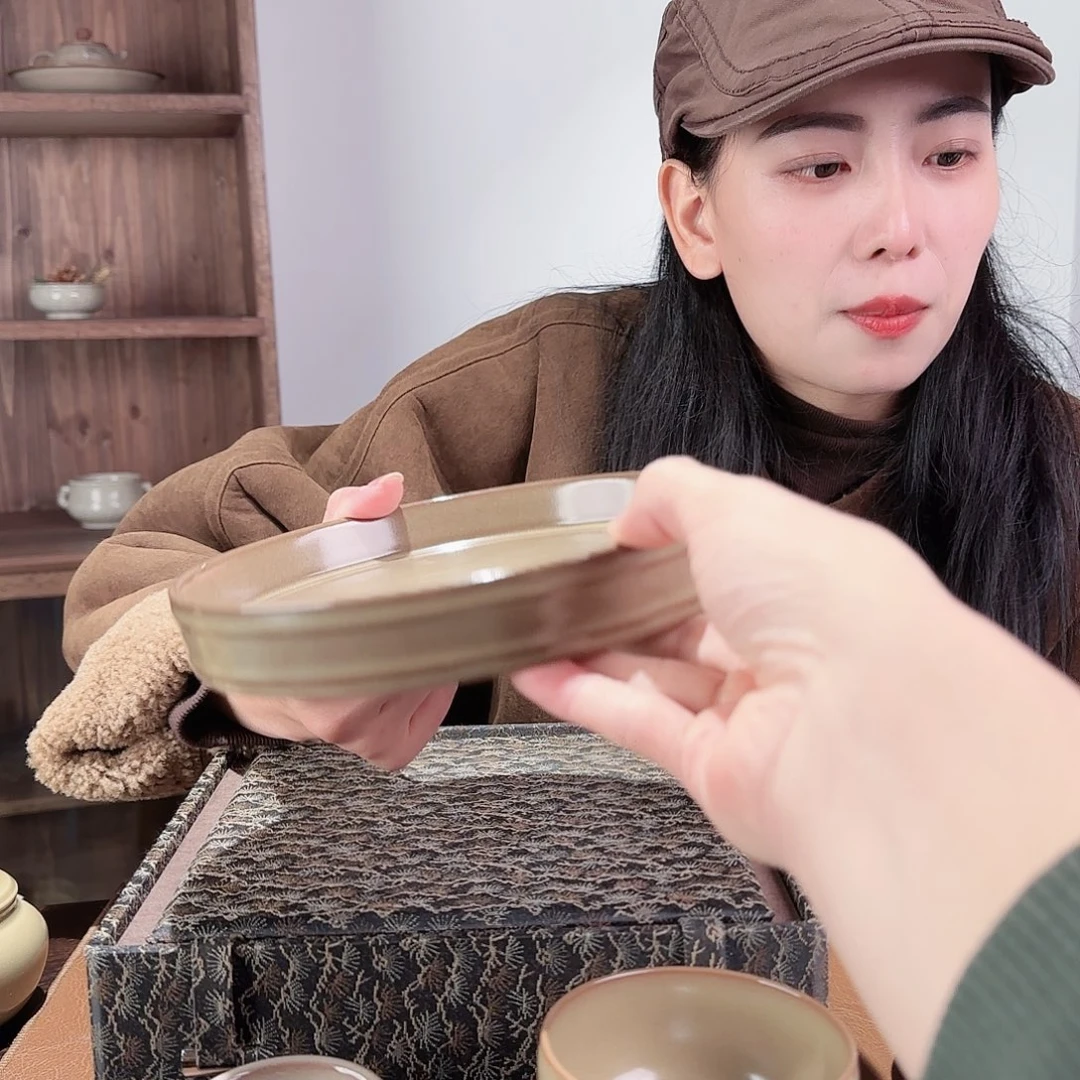 瓷摆件手工壶承111111