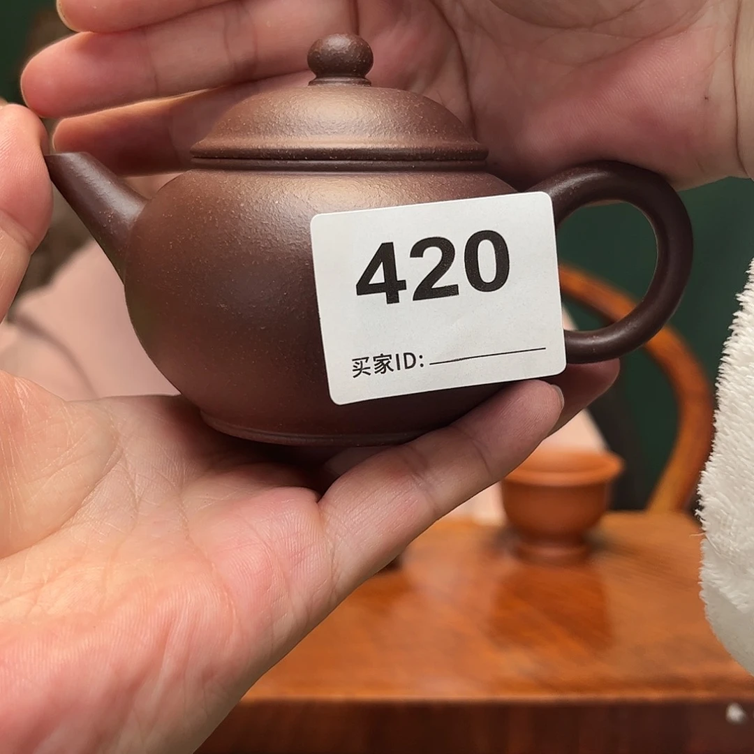 紫砂茶宠紫泥水平420