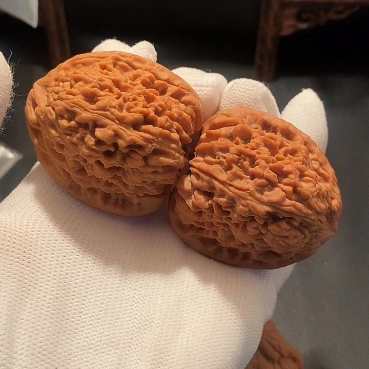 苗***子文玩核桃把件高炮南疆石