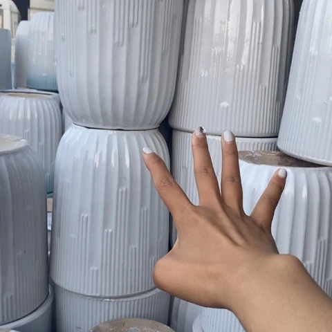 低腰白钢琴中号口26/32（4个）