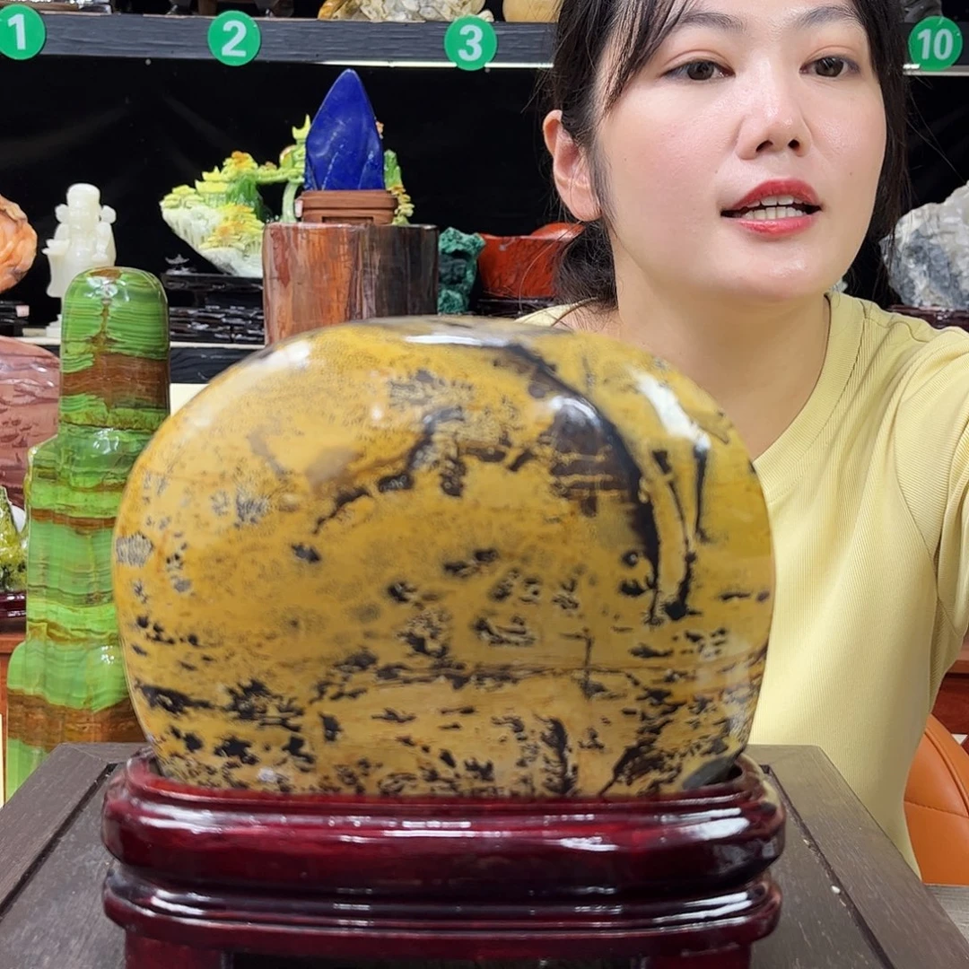 阿***飘玉玉石家居摆件装饰