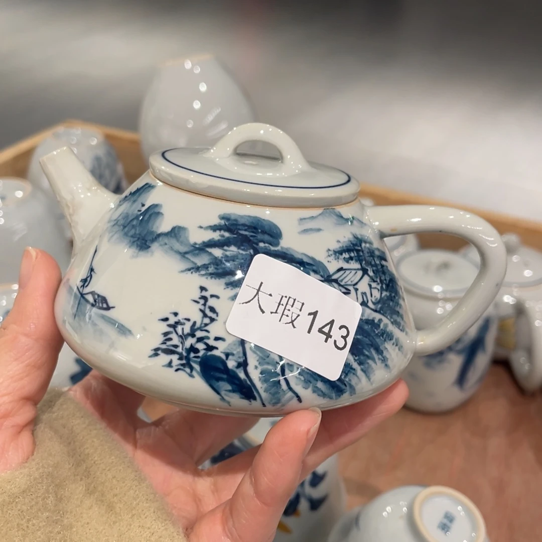 有瑕釉下彩纯手绘