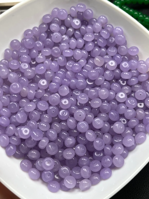 缅料A货卡8mm紫色算盘珠单珠一颗(多样性发货)