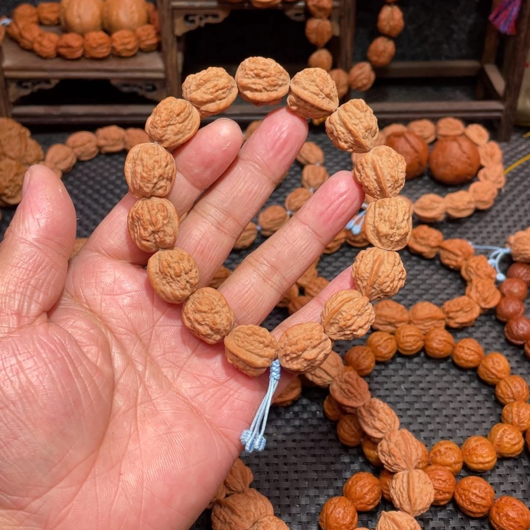文玩核桃手串 塞级 原生态 嵩山老树蛤蟆头