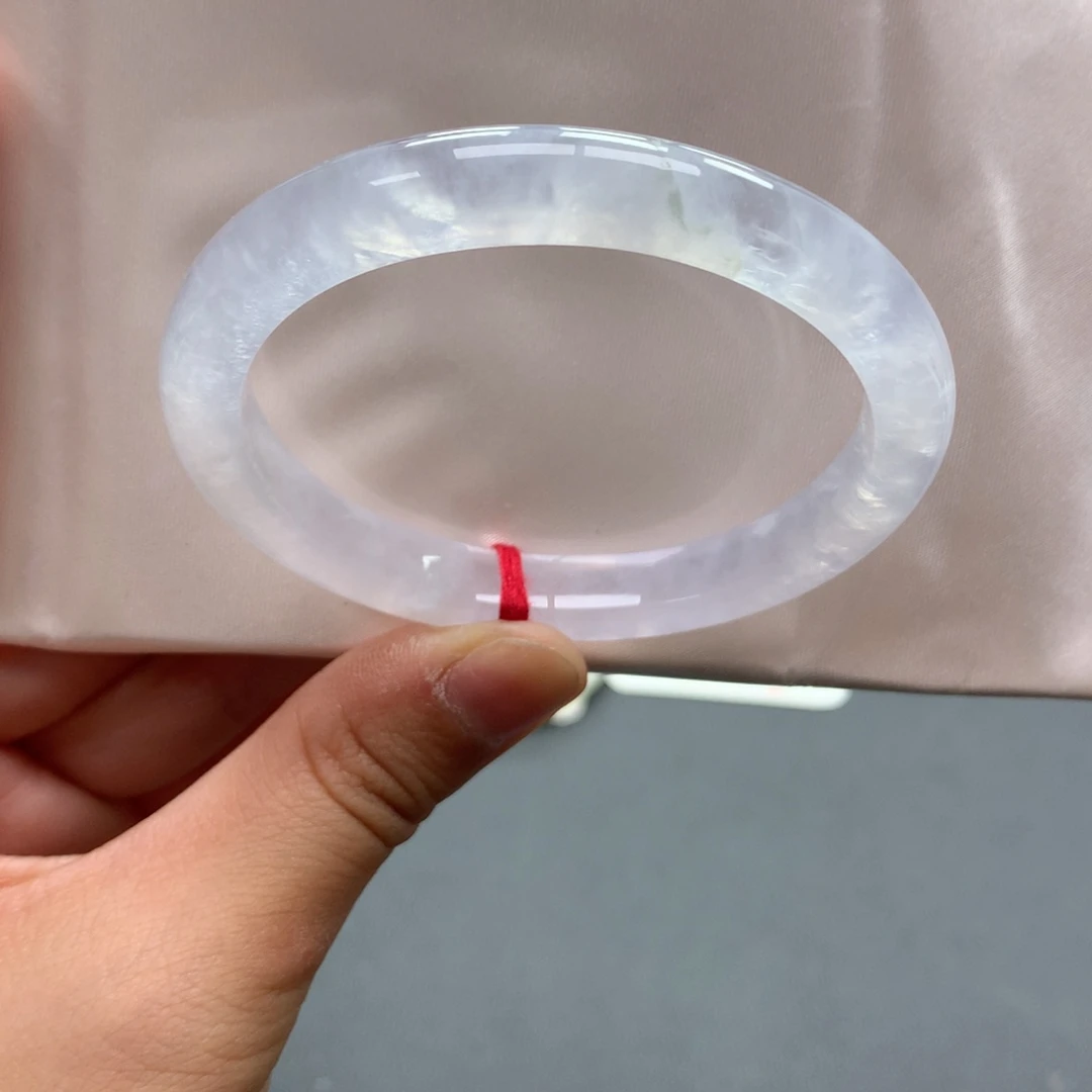 翡翠未镶嵌手镯31号54贵妃白月光