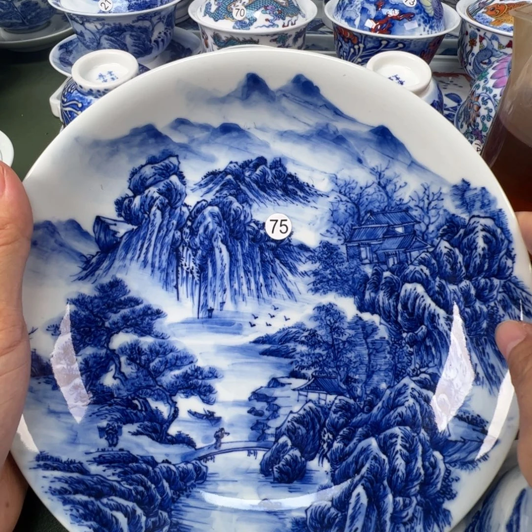 景德镇纯手工纯手绘茶具木木75