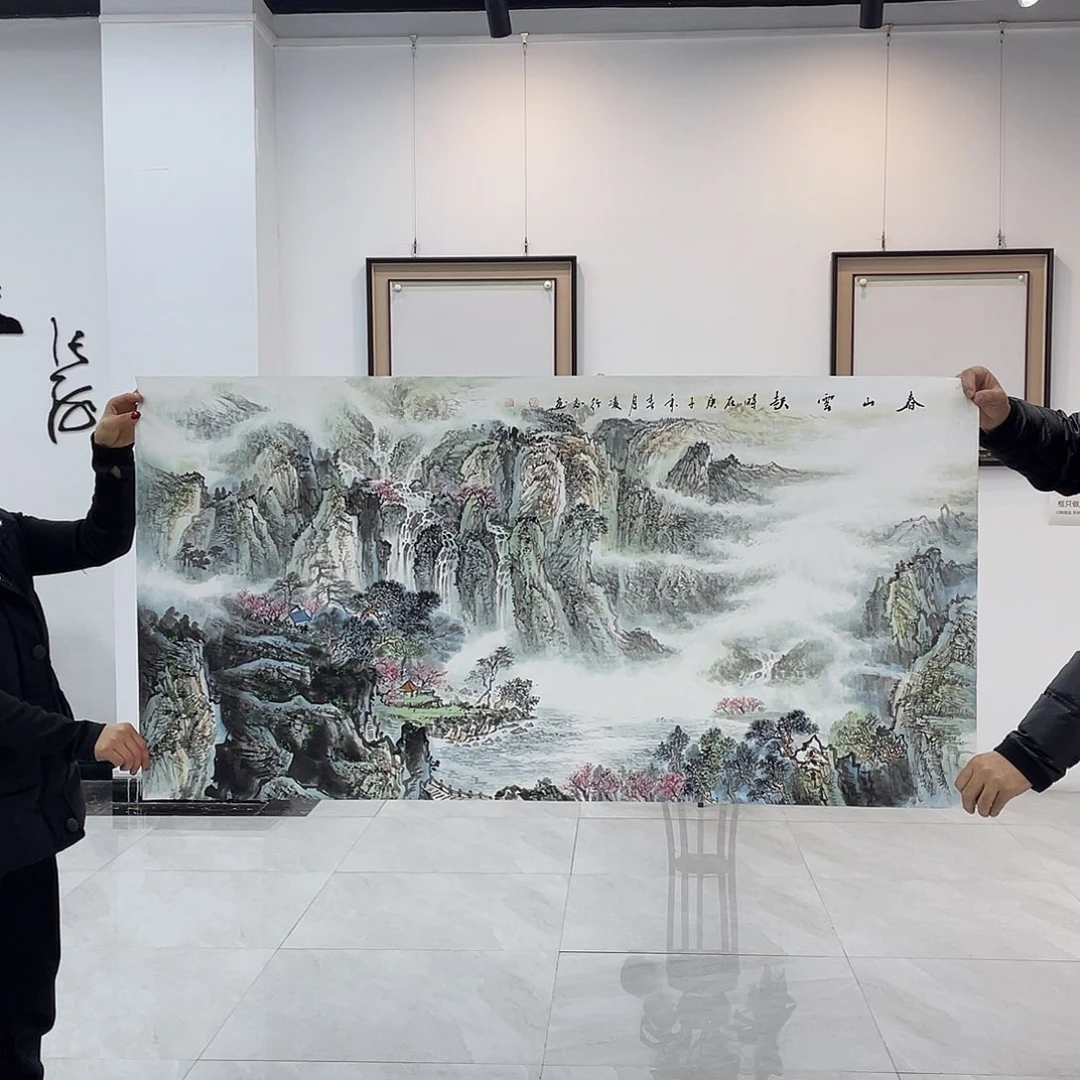 国画凌行志手绘作品