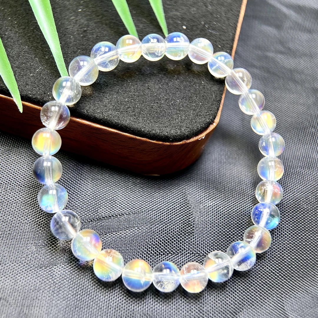 SS级天花板马岛月光石手串6mm+ FX-6461