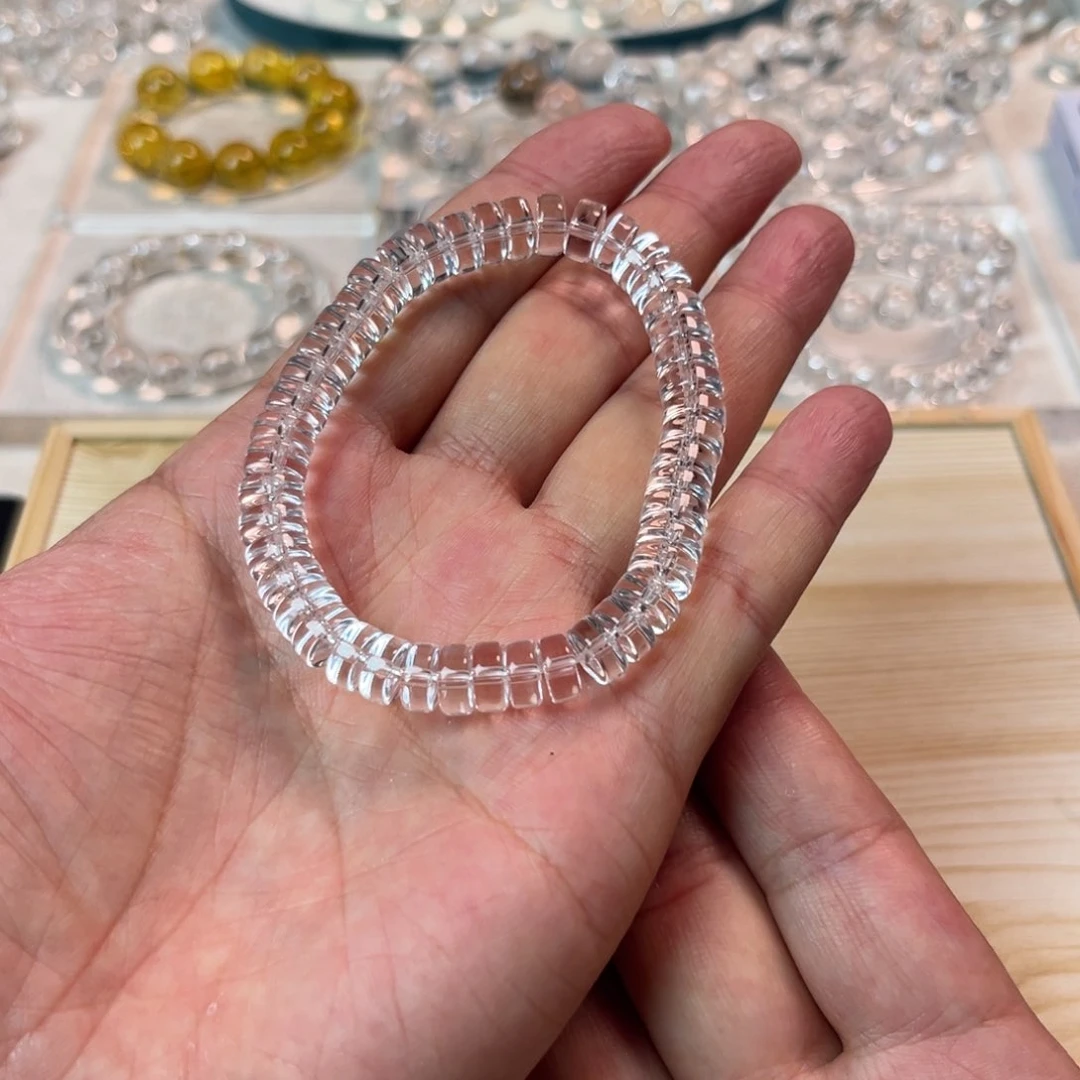 【闪购商品】水晶手链未镶嵌8药片珠手串