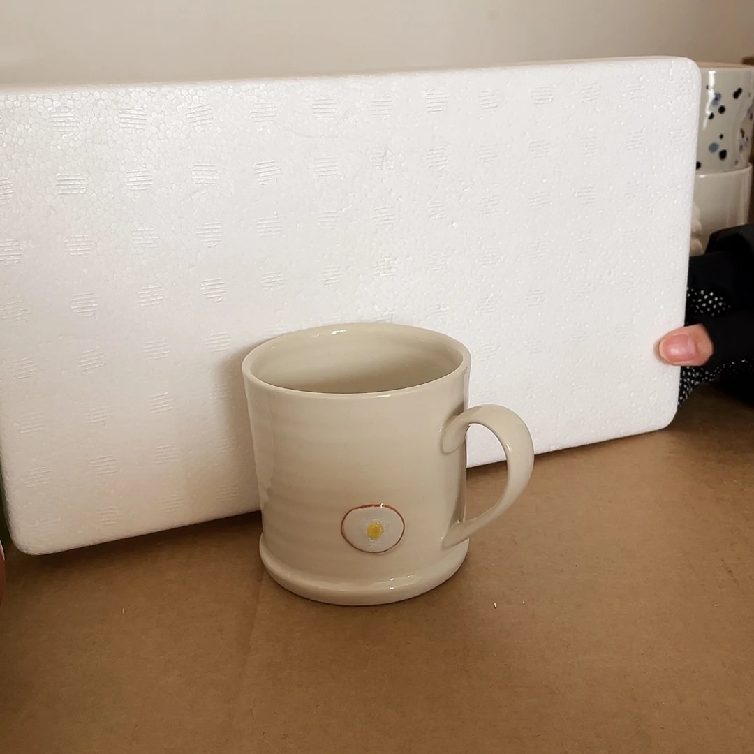 小***子陶瓷无盖款荷包蛋陶瓷微瑕