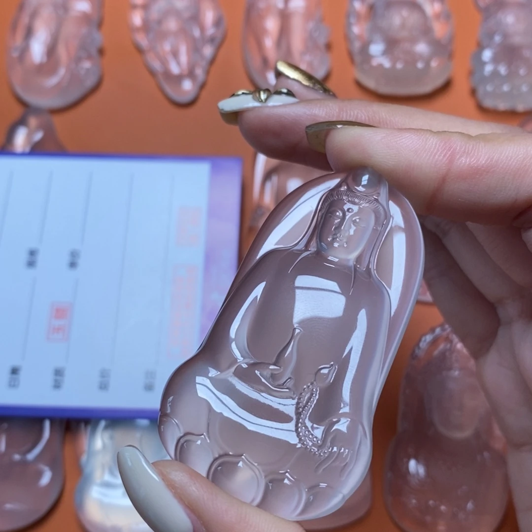 月***风玛瑙/玉髓未镶嵌吊坠