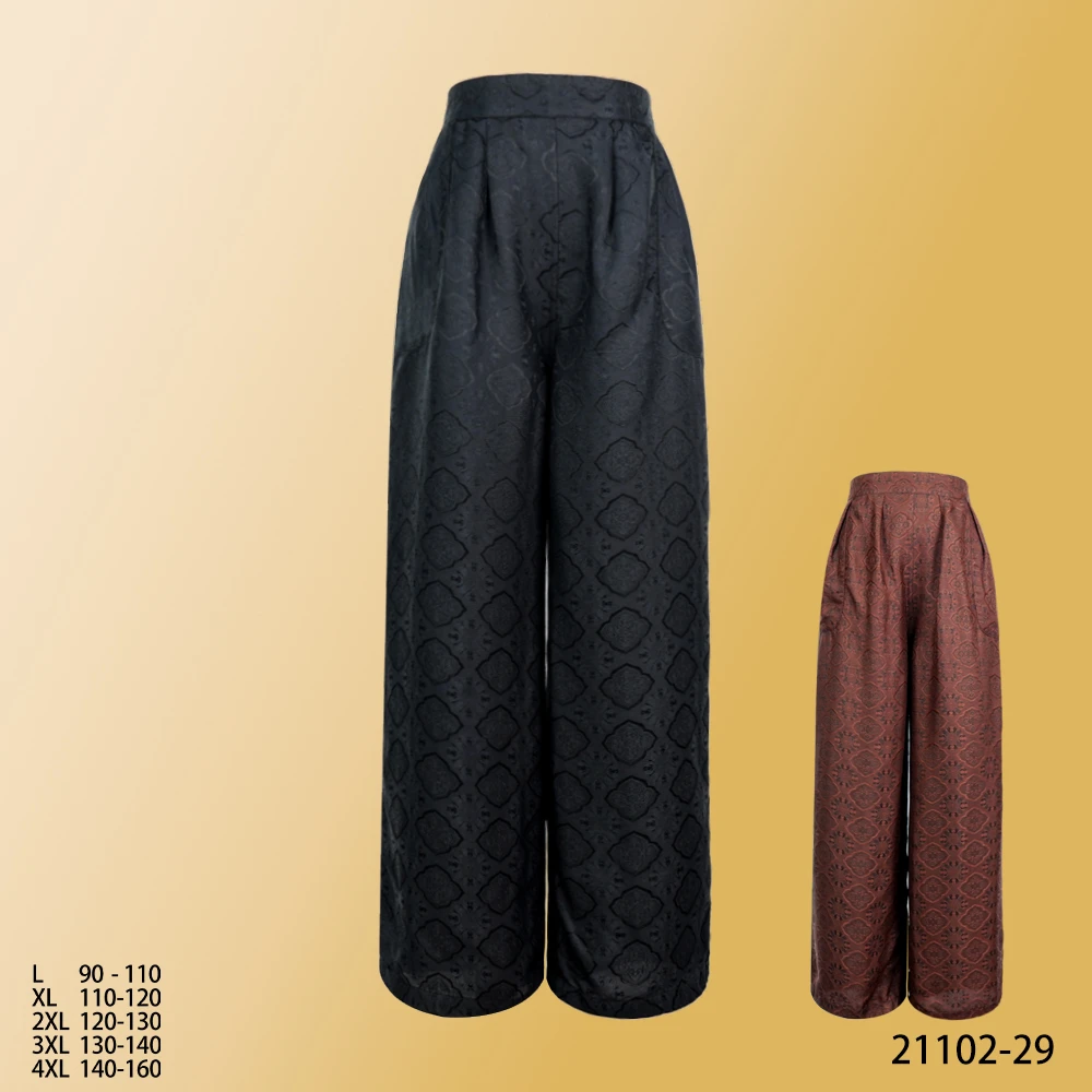 XN  2025夏季新款四方云纹双面穿时尚休闲直筒裤21102-29