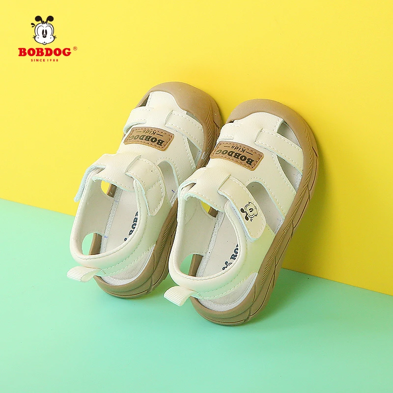 巴布豆男宝宝学步凉鞋2025夏季包头婴儿沙滩鞋防滑软底女童休闲鞋