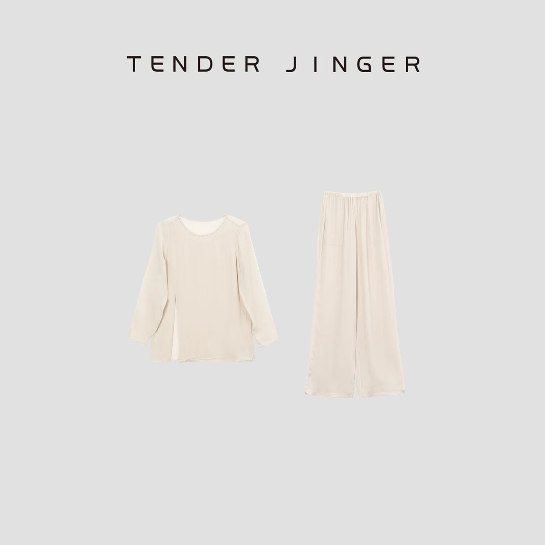 【BASICS】2024夏女士上衣开叉松紧腰套装T42JIZ77510