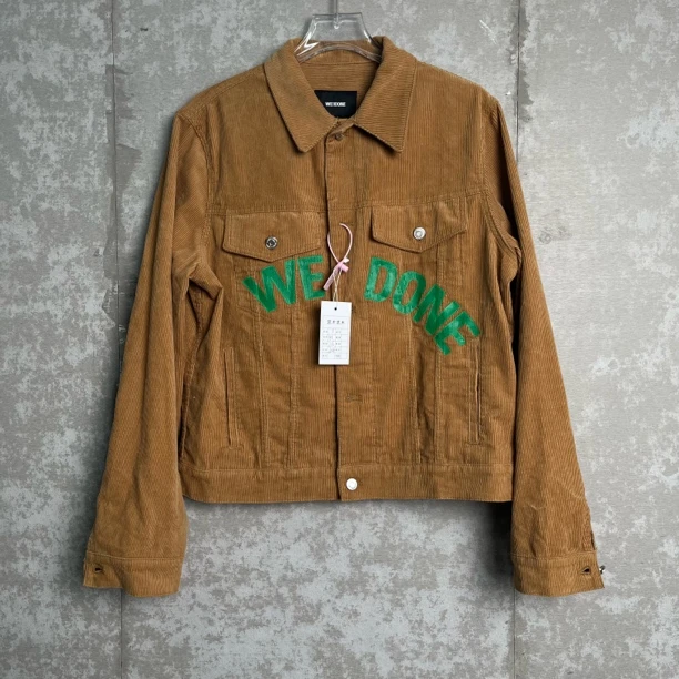 未使用 WE11 DONE S *1/We11done/灯芯绒翻领休闲夹克/17764/JP