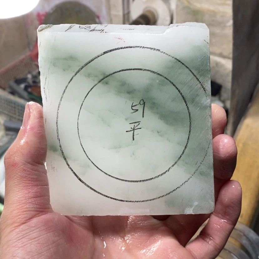 【闪购商品】石英质玉（天山翠）手镯未镶嵌桃***?定制手镯