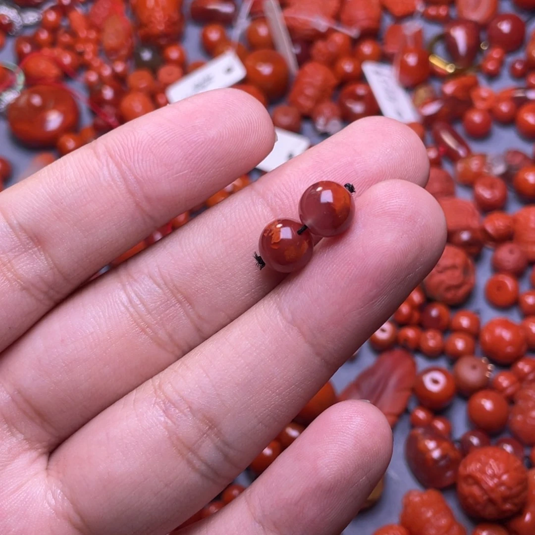 南红玛瑙配饰未镶嵌G****t8mm