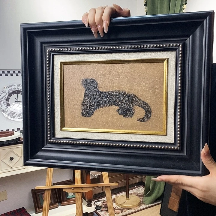 柳金钱豹装饰画装饰画装饰画