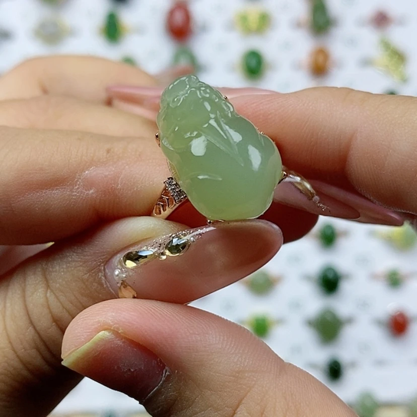 【闪购商品】和田玉纯天然和田玉和田玉戒指未镶嵌