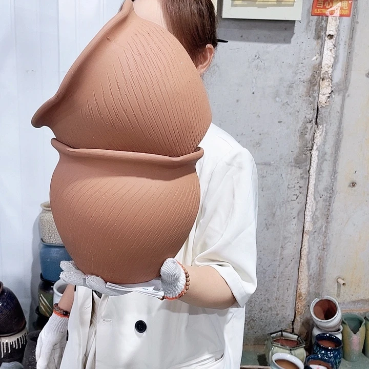 红陶作品高18/20两个