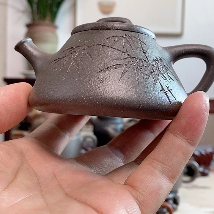 茶壶紫砂天青泥启瓢