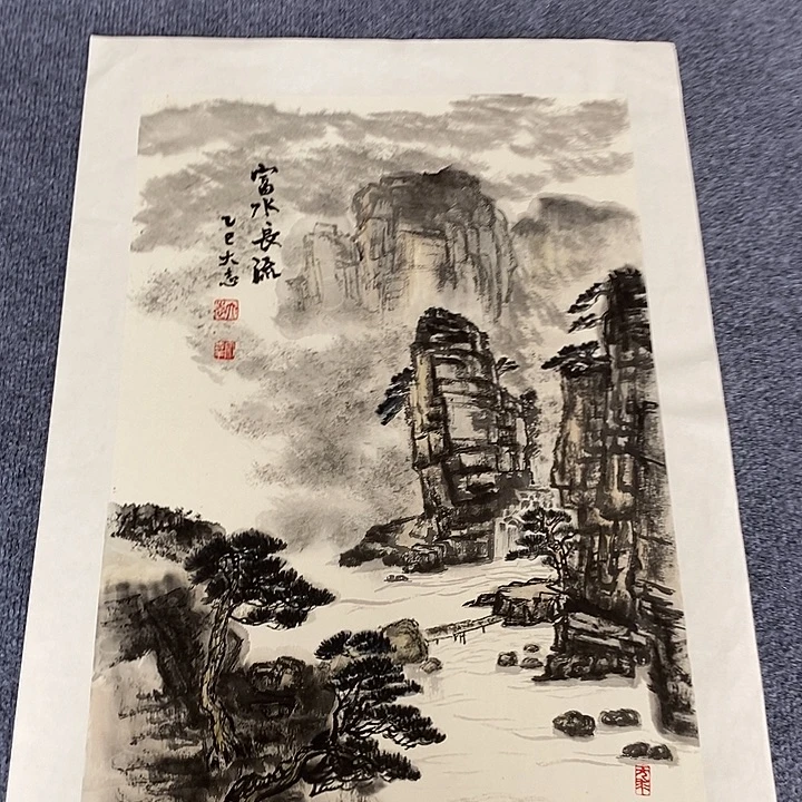 国画纯手绘写意画作45*68