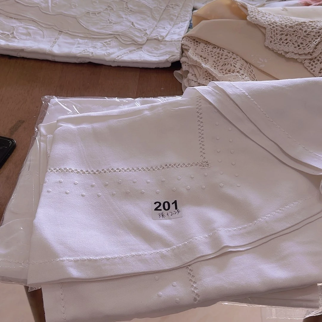 A***P毛绒非遗手工手绣桌布201号