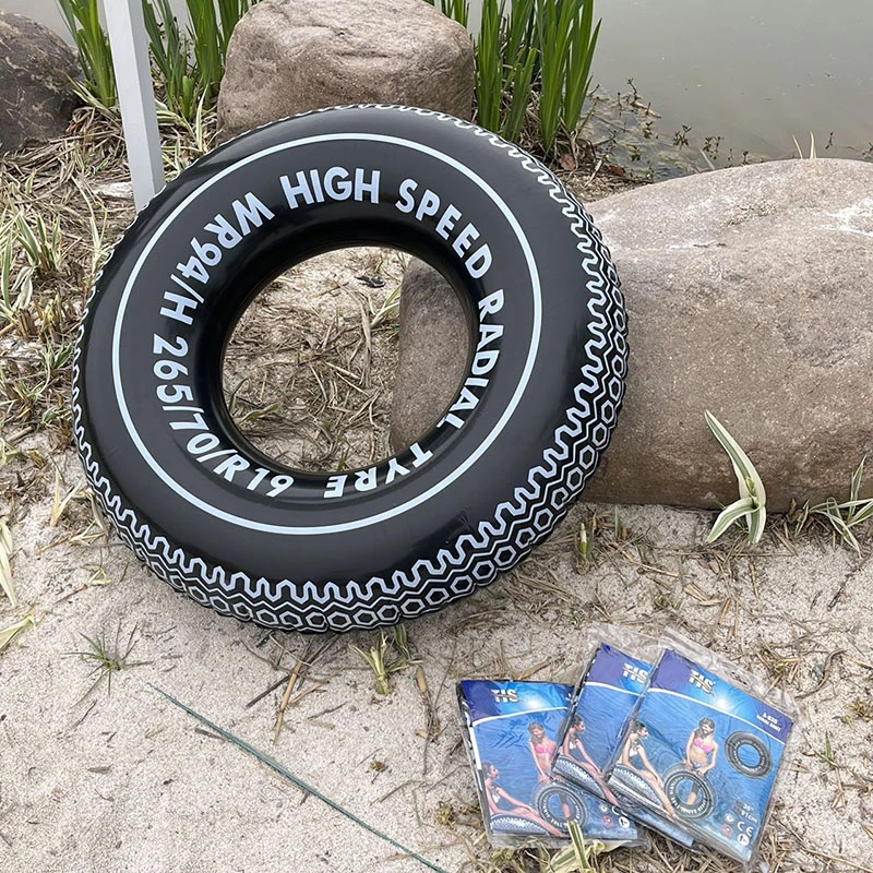 （字母印花游泳圈）美式潮流加厚充气成人浮圈百搭游泳圈Z