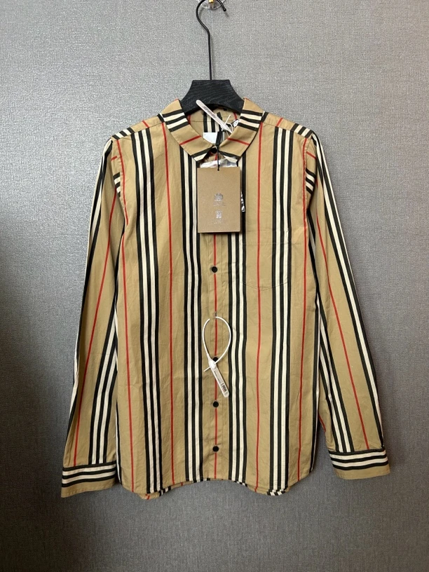 99新 BURBERRY/博柏利 竖条纹衬衫