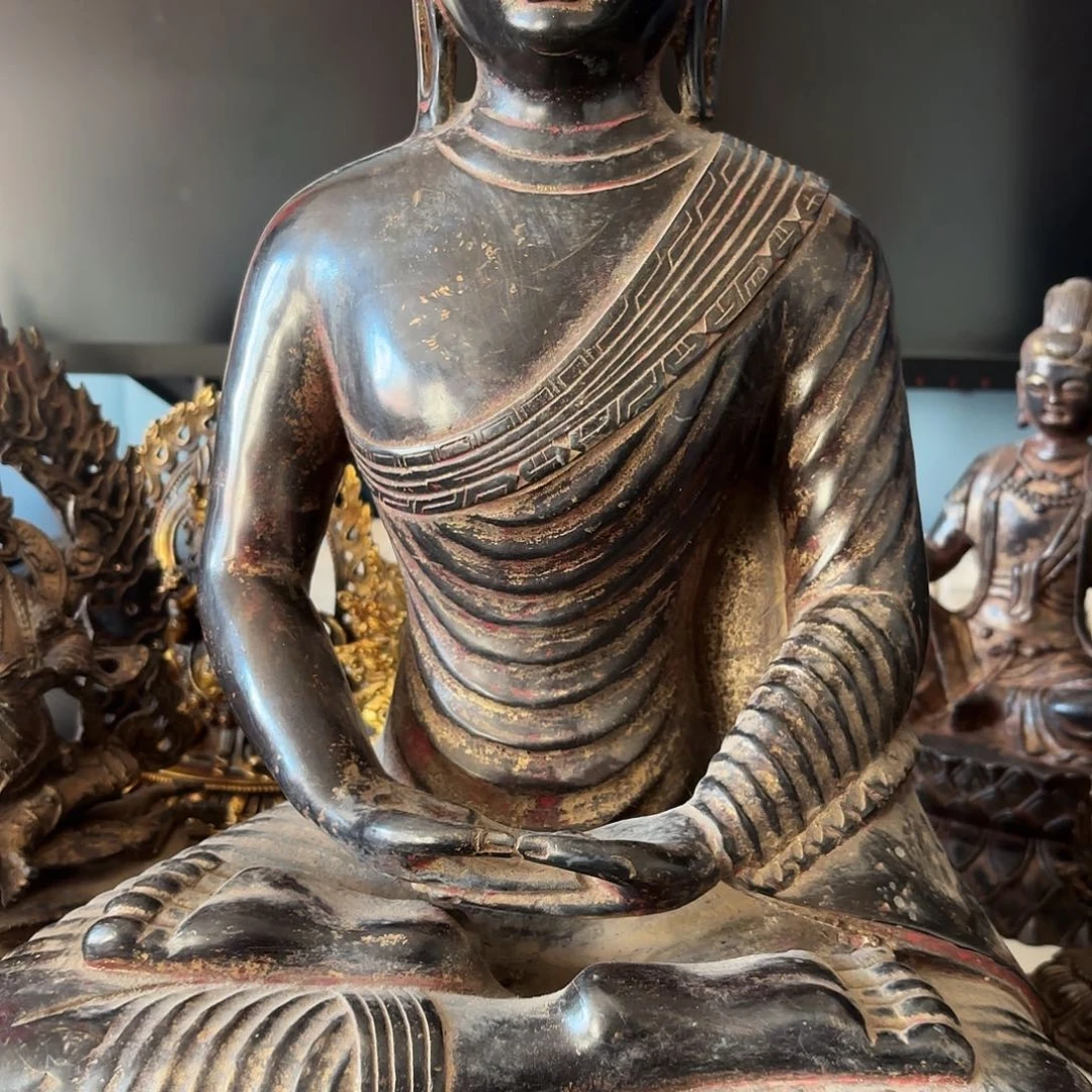 天**利尼泊尔如来黄铜摆件