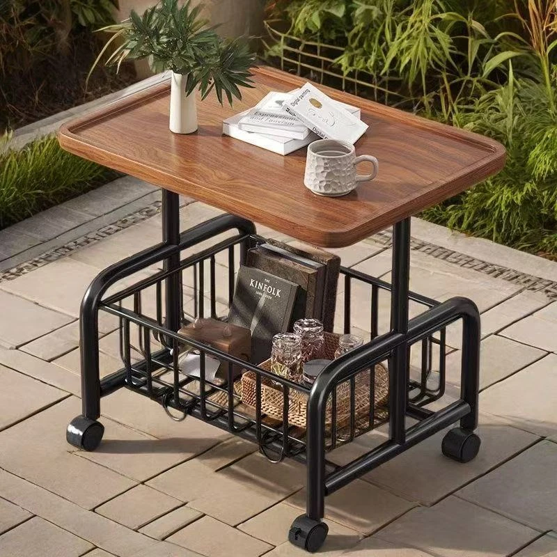 茶几客厅家用创意沙发移动带轮卧室茶桌迷你置物架小桌子小推车