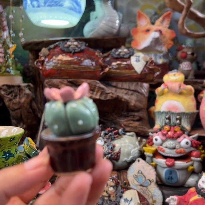 鸭***鸭摆件陶小镇青花每日有新品