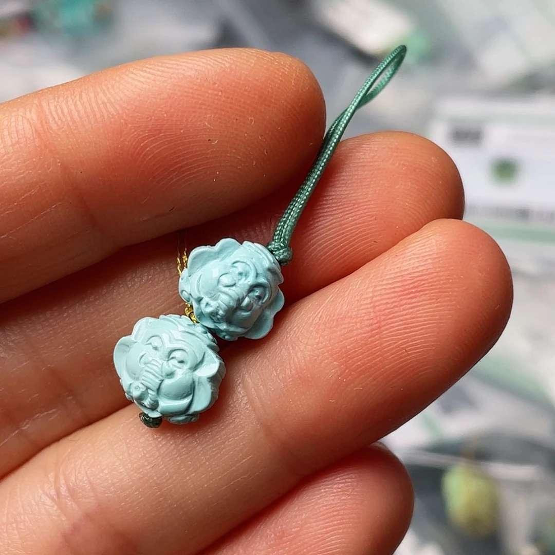 绿松石珠宝半成品未镶嵌