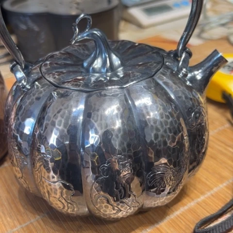 蜜安罐瓷香炉锡茶则草**鹰