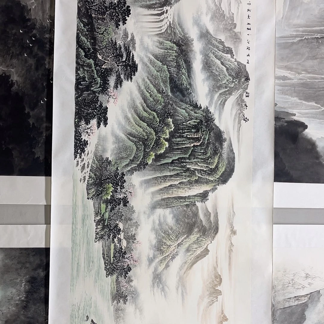 国画周秋宏180/70青绿山水