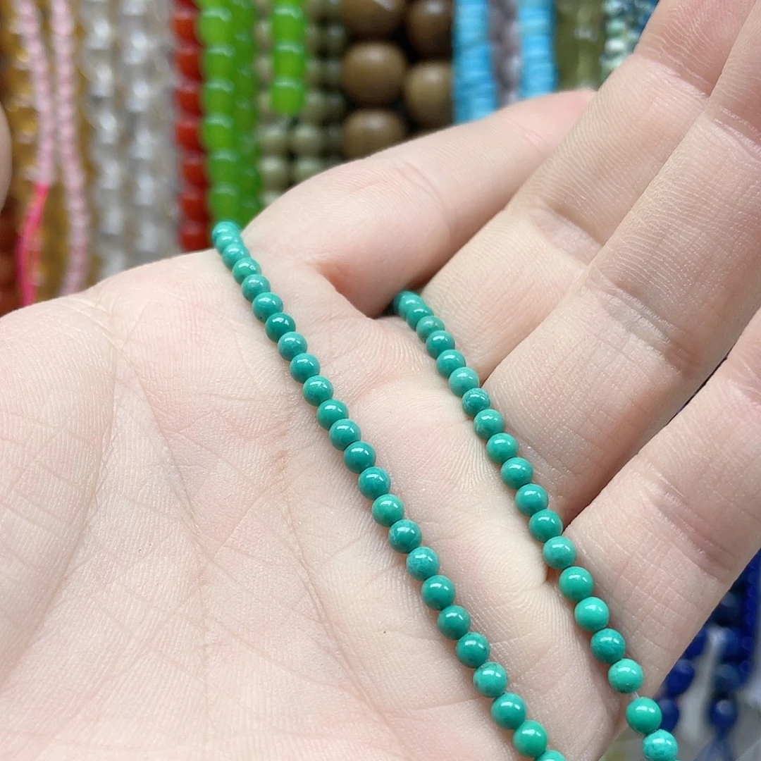 宣***玛瑙/玉髓合金珠宝半成品3mm一条