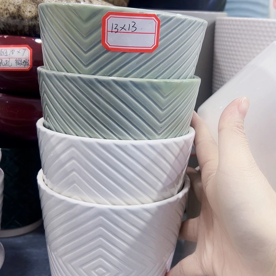 外贸尾单陶瓷花盆凑单10米包邮